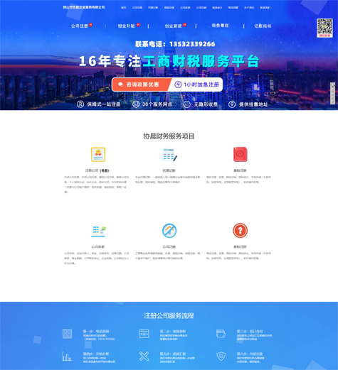 财税行业网站建设案例
